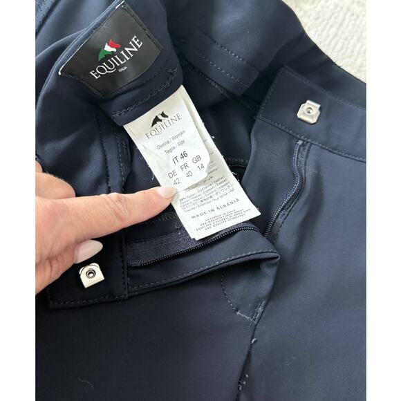 Equiline Donna Women’s Knee Grip Breeches – Navy, Size IT 46 - Picture 3 of 3